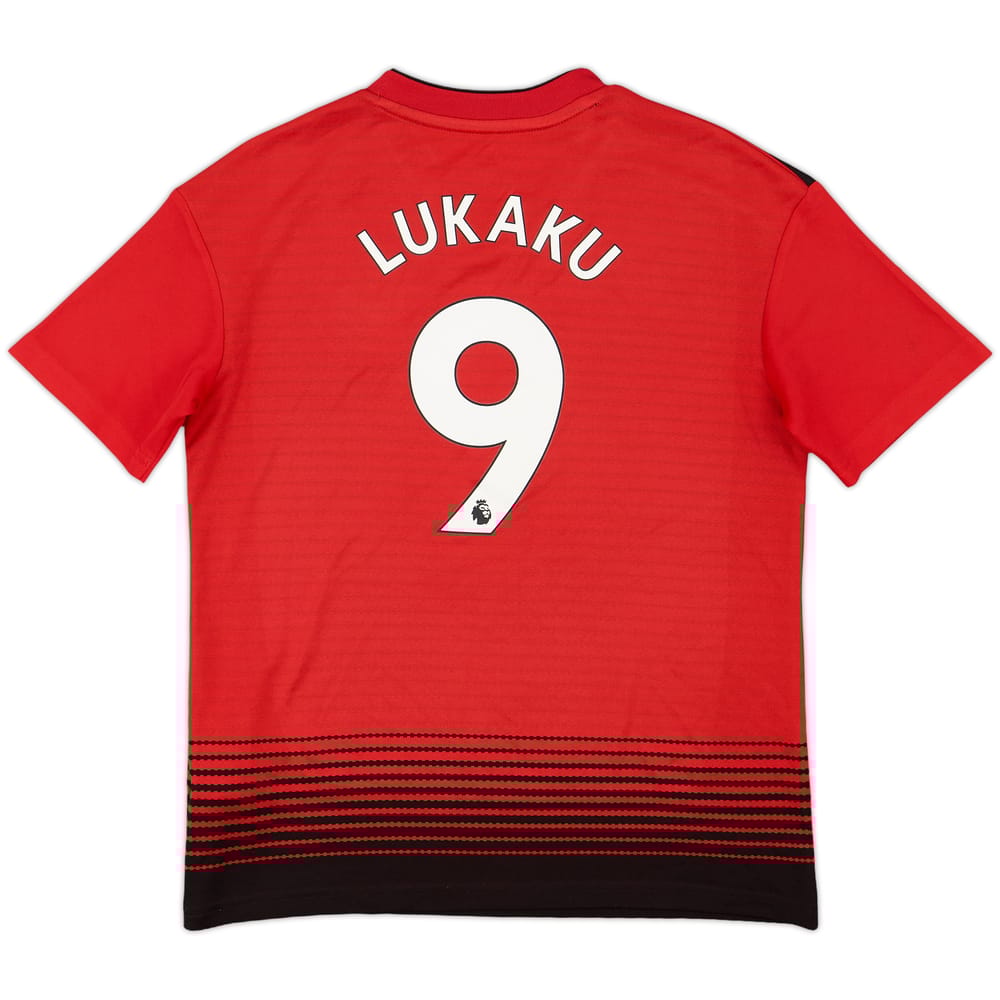 2018-19 Manchester United Home Shirt Lukaku #9 - 8/10 - (M.Boys)