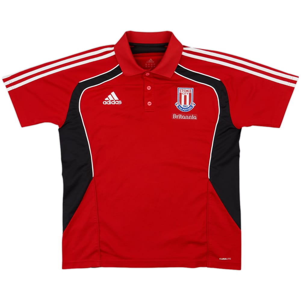 2010-11 Stoke City adidas Polo Shirt - 8/10 - (L)