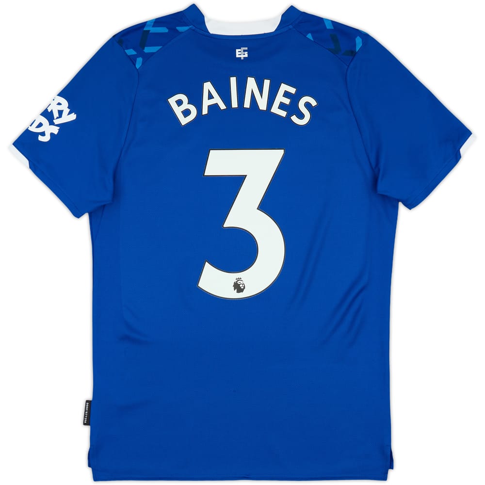 2019-20 Everton Home Shirt Baines #3 - 10/10 - (S)