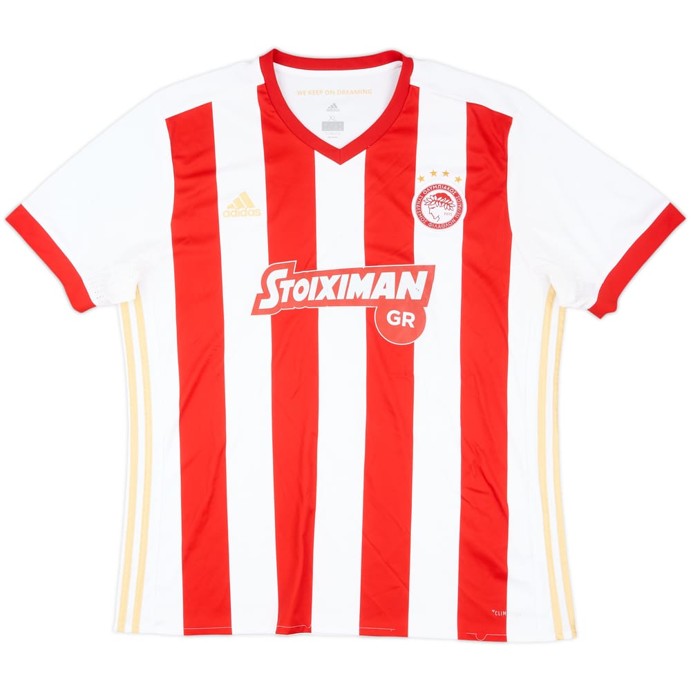 2017-18 Olympiakos Home Shirt - 6/10 - (XL)