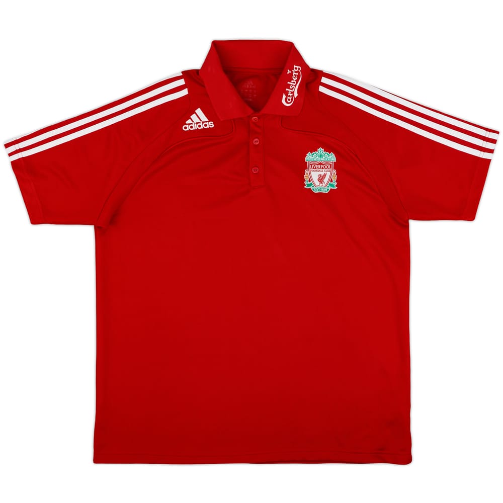 2008-09 Liverpool adidas Polo Shirt - 8/10 - (L)