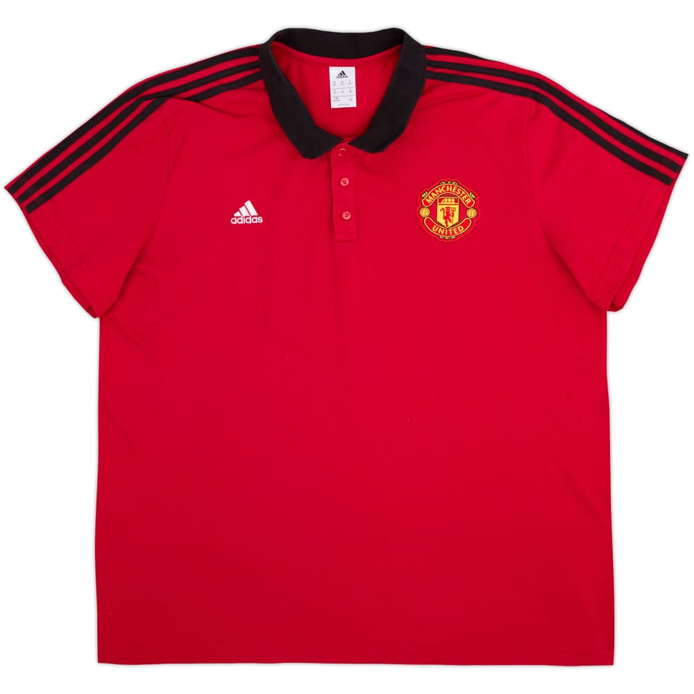 2017-18 Manchester United adidas Polo Shirt - 8/10 - (3XL)