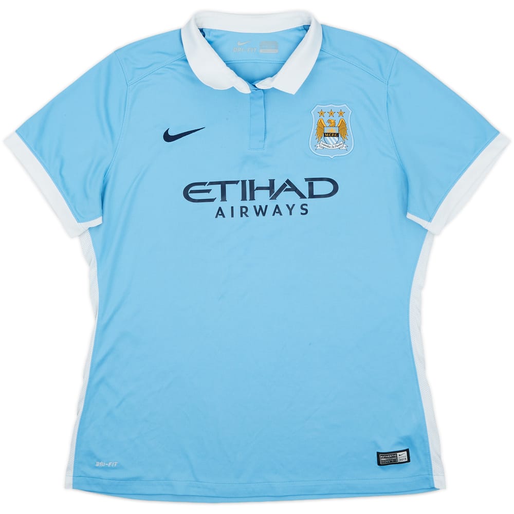 2015-16 Manchester City Home Shirt - 8/10 - (Women's XL)