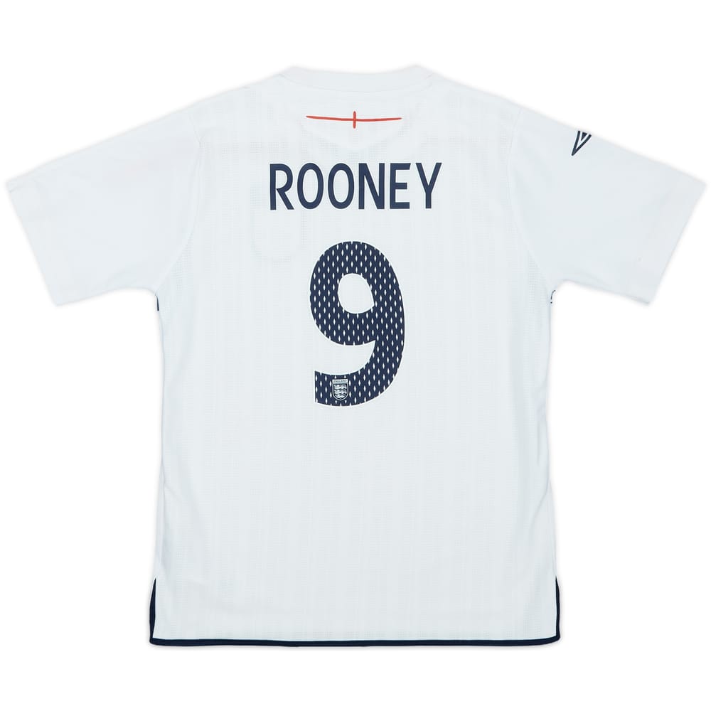2007-09 England Home Shirt Rooney #9 - 9/10 - (S.Boys)