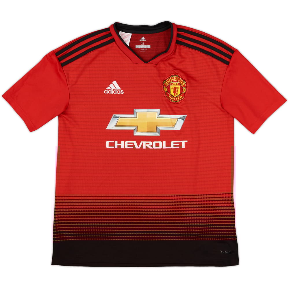 2018-19 Manchester United Home Shirt - 8/10 - (XL.Boys)