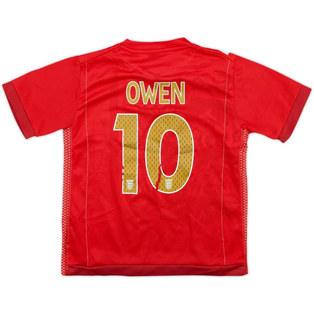 2006-08 England Away Shirt Owen #10 - 5/10 - (4-5 Years)