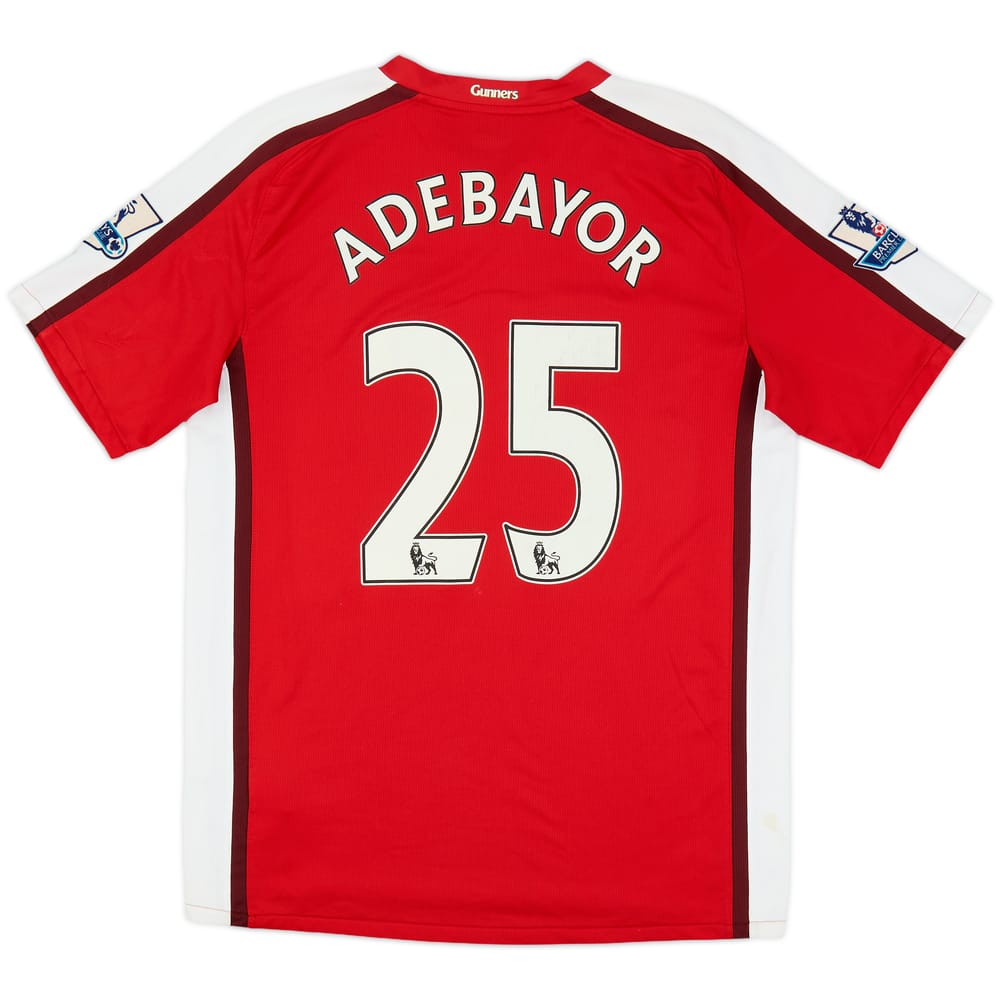 2008-10 Arsenal Home Shirt Adebayor #25 - 6/10 - (M)