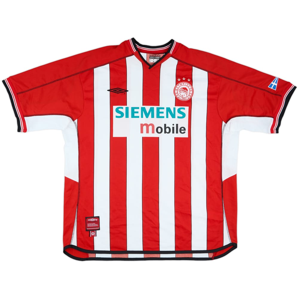2002-03 Olympiakos Home Shirt - 9/10 - (XXL)
