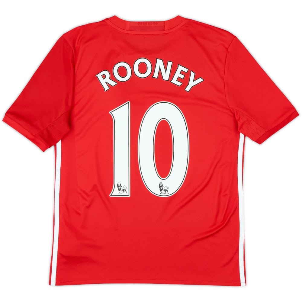 2016-17 Manchester United Home Shirt Rooney #10 - 8/10 - (L.Boys)