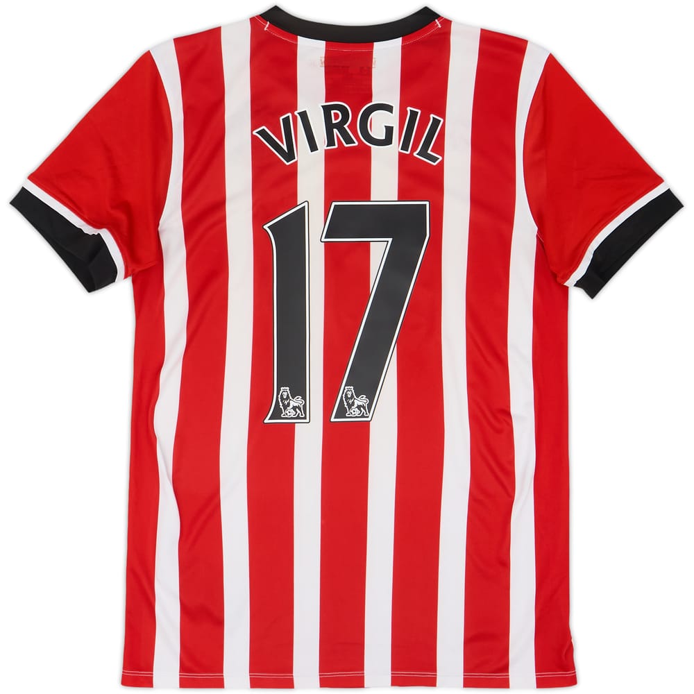 2016-17 Southampton Home Shirt Virgil #17 - 6/10 - (XL.Boys)