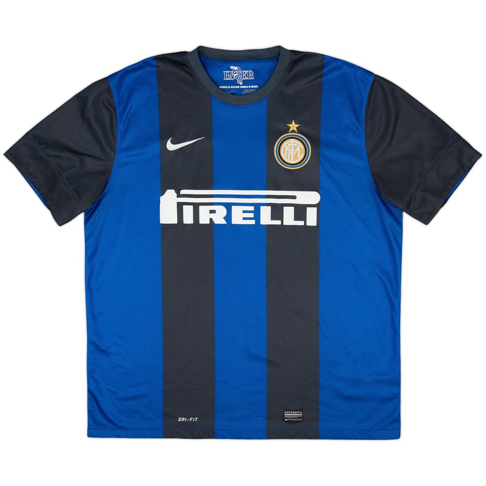 2012-13 Inter Milan Home Shirt - 4/10 - (XL)