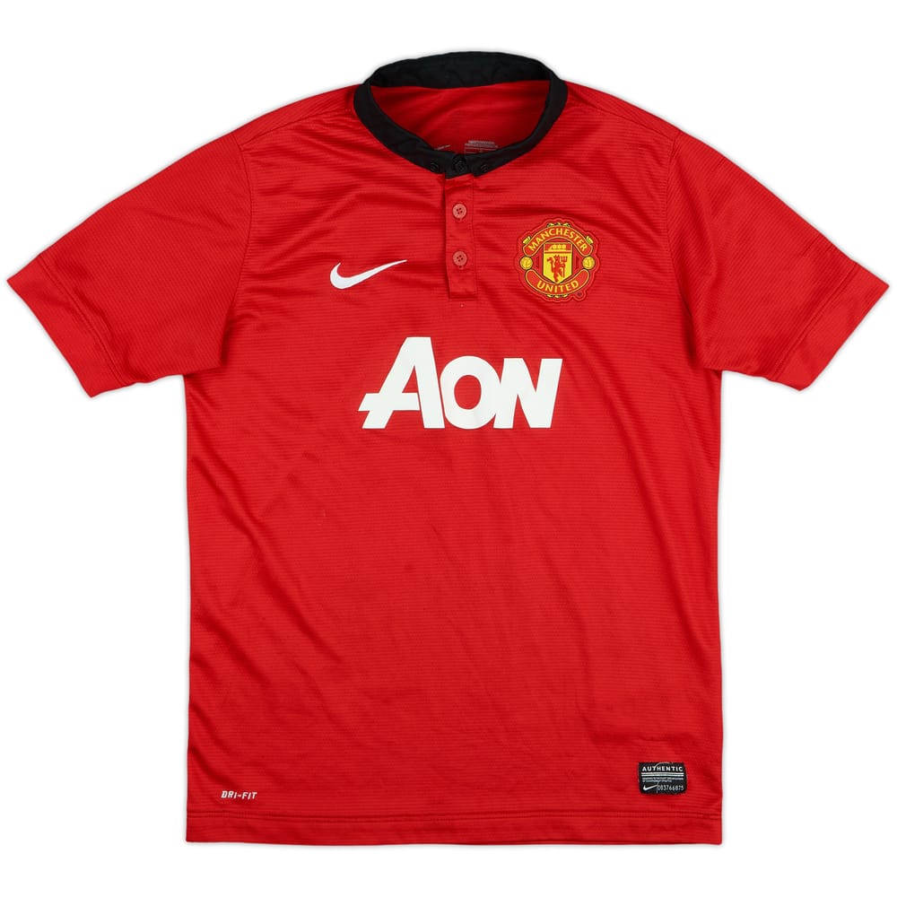 2013-14 Manchester United Home Shirt - 8/10 - (L.Boys)
