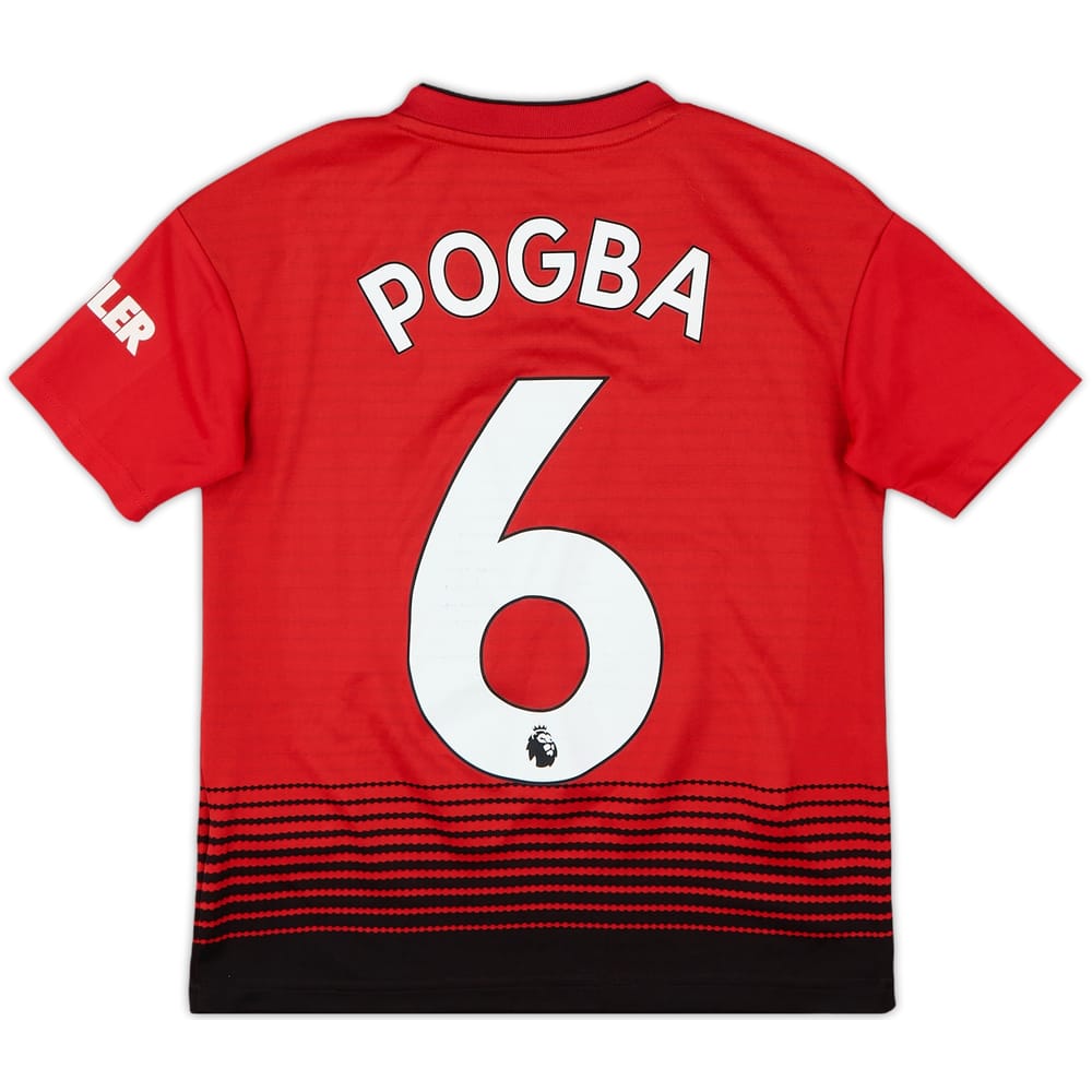 2018-19 Manchester United Home Shirt Pogba #6 - 5/10 - (S.Boys)