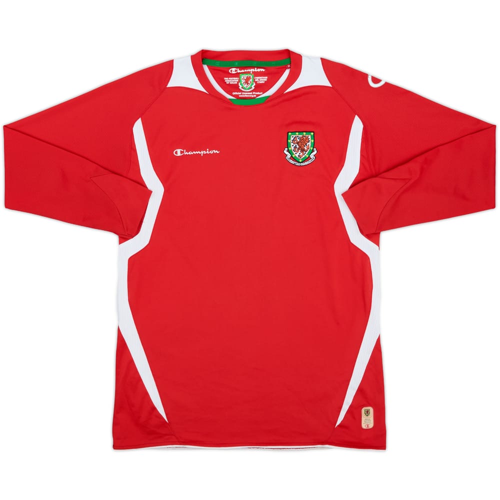 2008-10 Wales Home L/S Shirt - 7/10 - (XL.Boys)