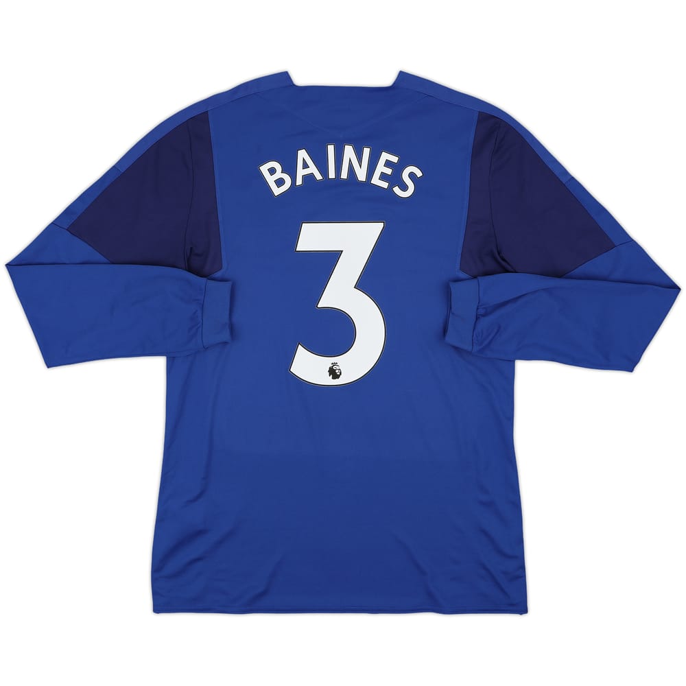 2017-18 Everton Home Shirt Baines #3 - 9/10 - (L)