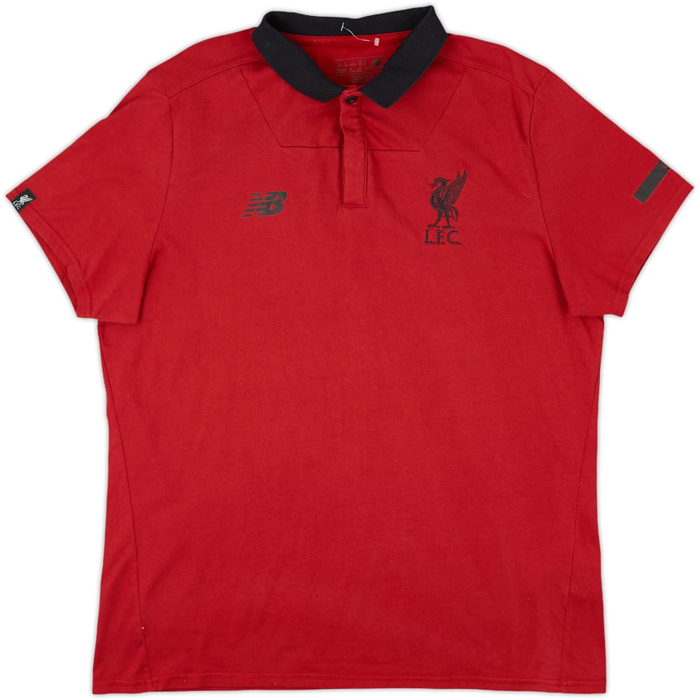 2017-18 Liverpool New Balance Polo Shirt - 9/10 - (L)
