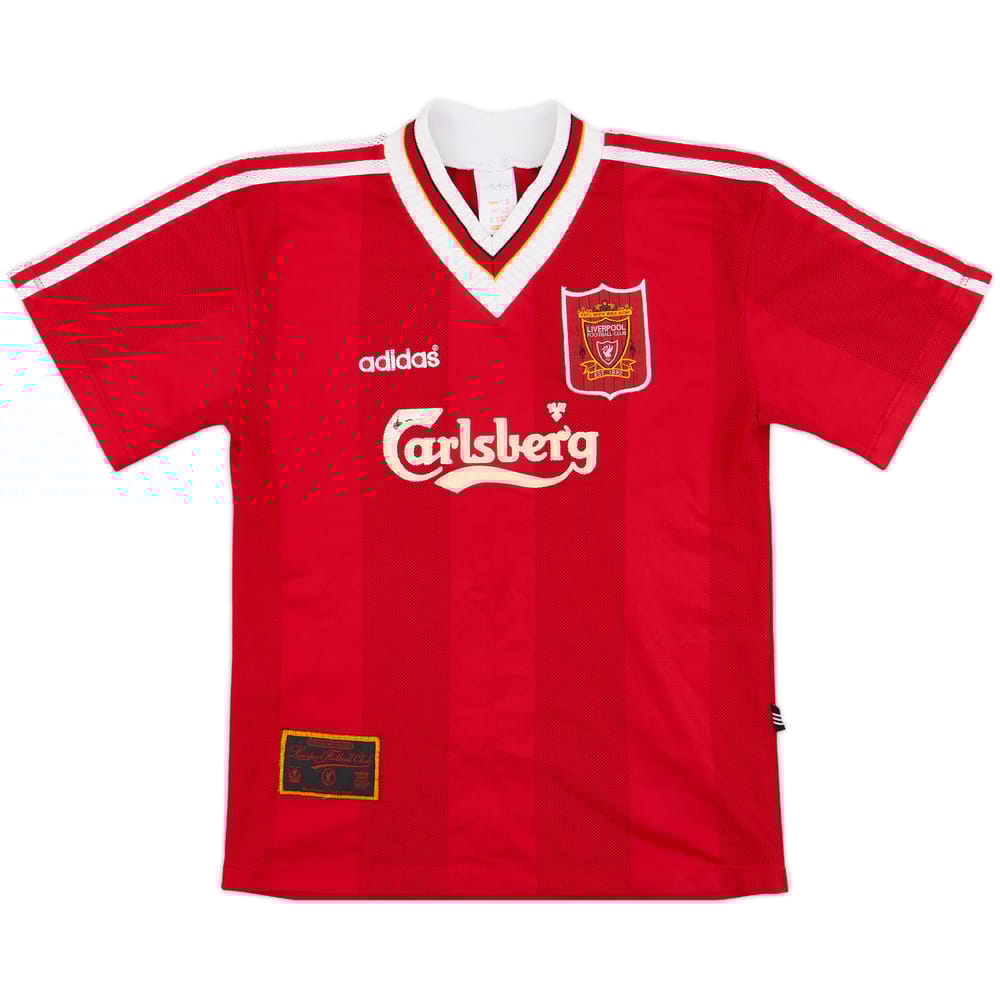 1995-96 Liverpool Home Shirt - 5/10 - (L.Boys)