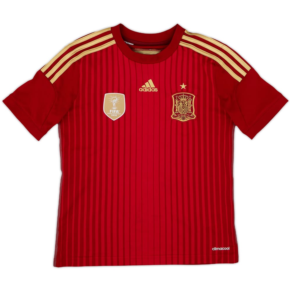 2013-15 Spain Home Shirt - 8/10 - (M.Boys)