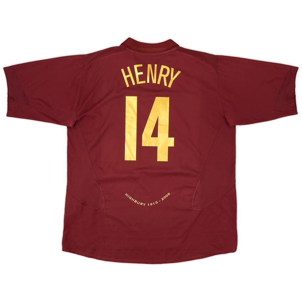 2005-06 Arsenal Home Shirt Henry #14 - 5/10 - (3XL)