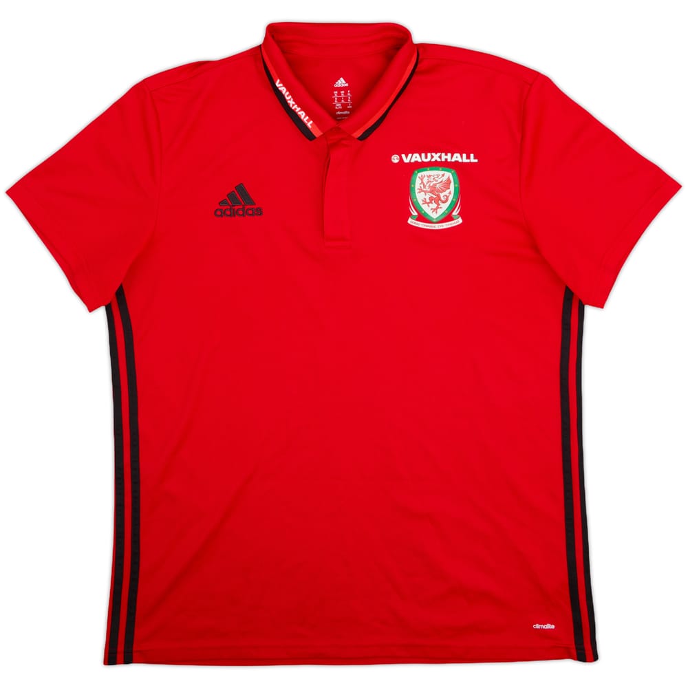 2016-17 Wales adidas Polo Shirt - 9/10 - (XL)