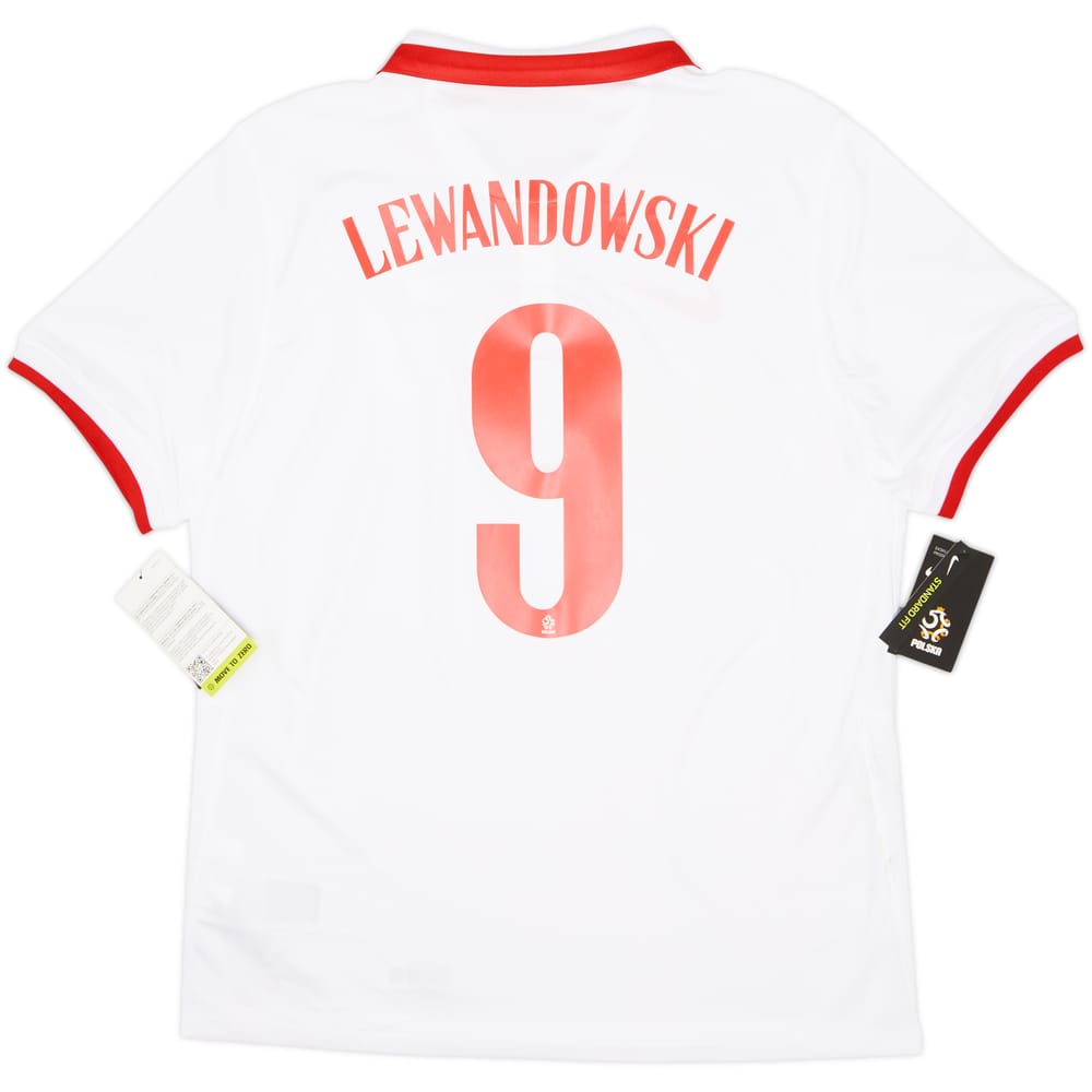 2020-21 Poland Home Shirt Lewandowski #9 (L)