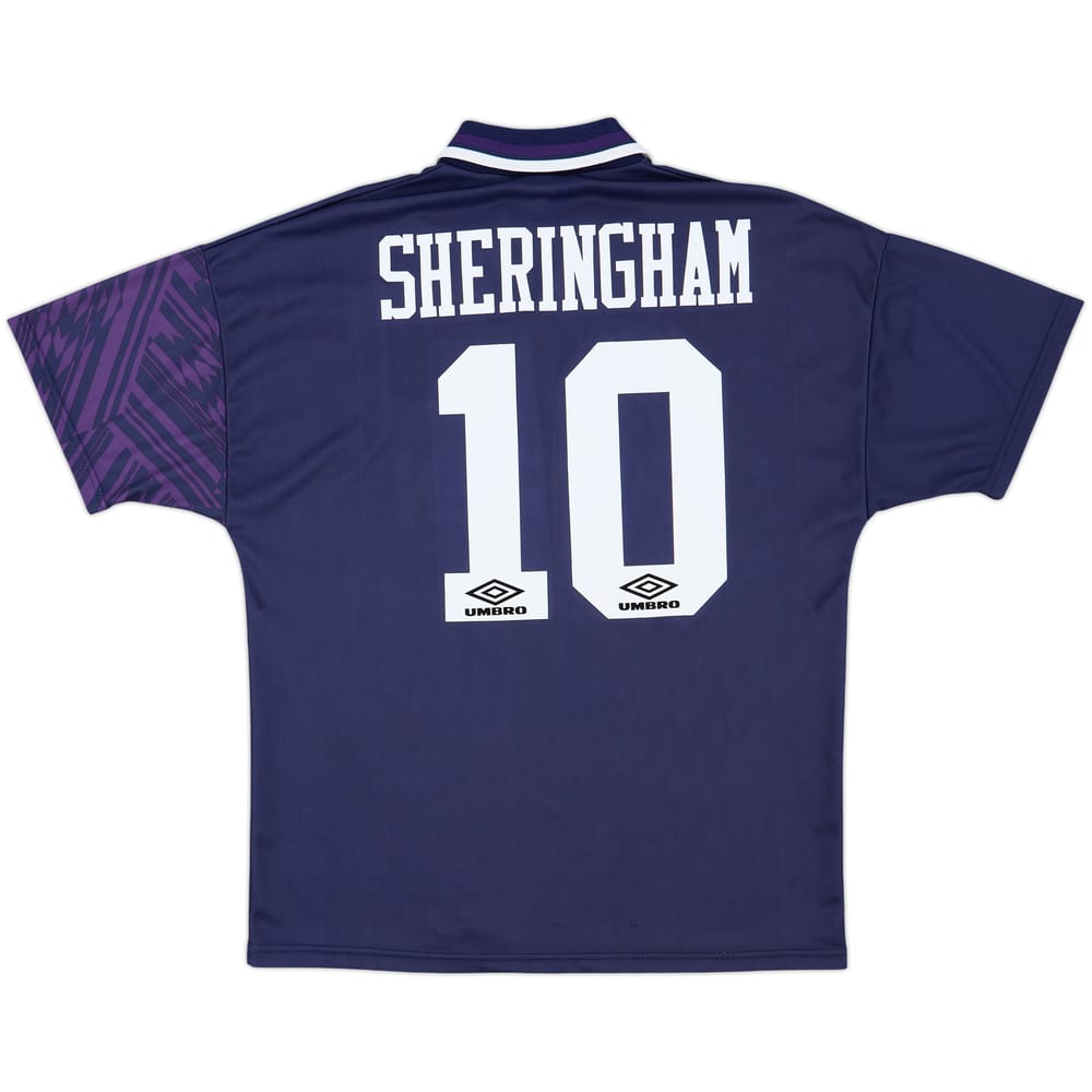 1994-95 Tottenham Away Shirt Sheringham #10 - 9/10 - (L)