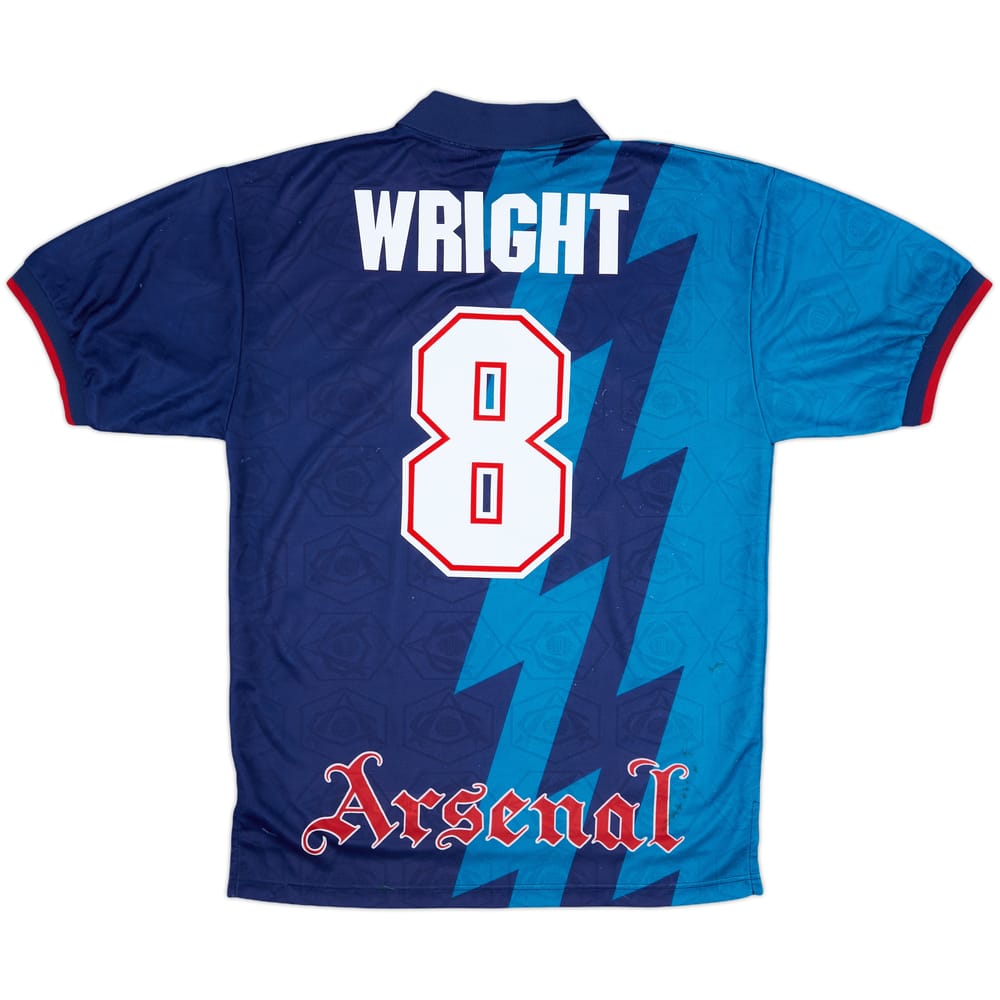 1995-96 Arsenal Away Shirt Wright #8 - 6/10 - (M)