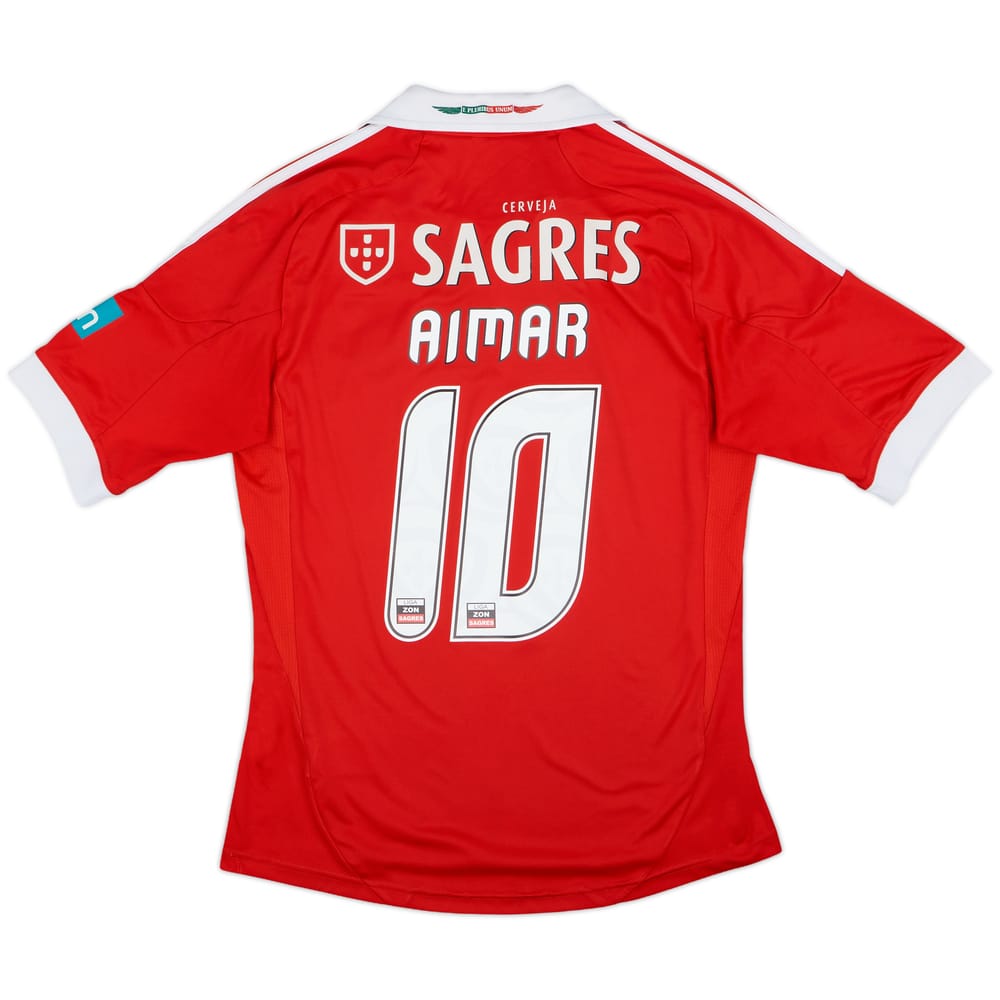 2012-13 Benfica Home Shirt Aimar #10 - 8/10 - (S)