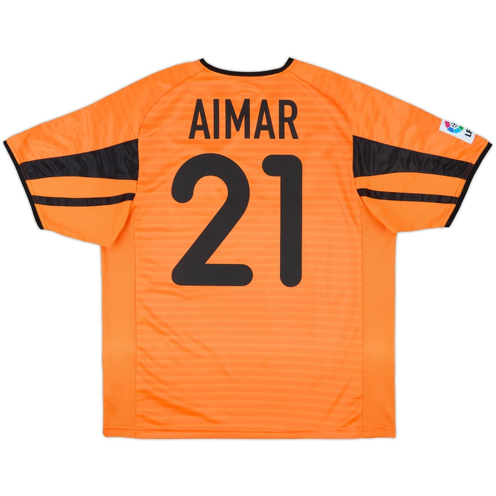 2001-02 Valencia Away Shirt Aimar #21 - 8/10 - (M)