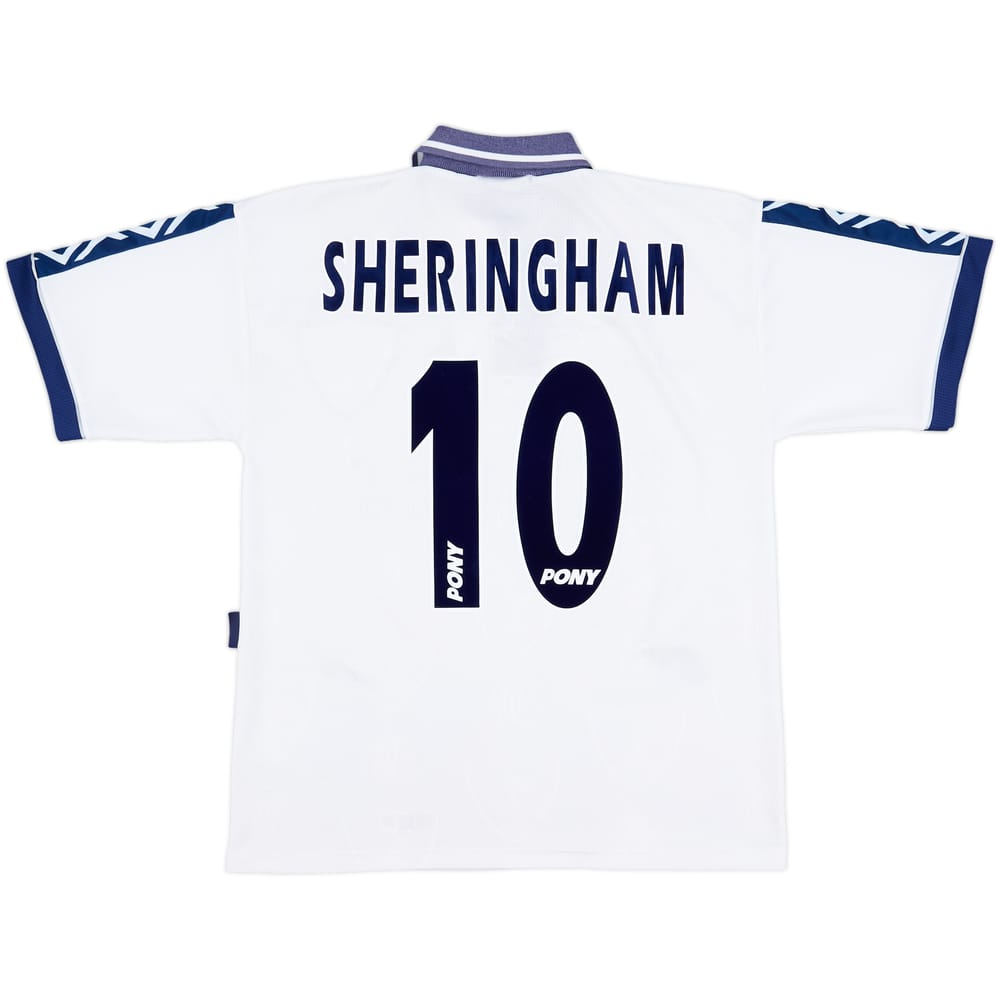 1995-97 Tottenham Home Shirt Sheringham #10 - 6/10 - (M)