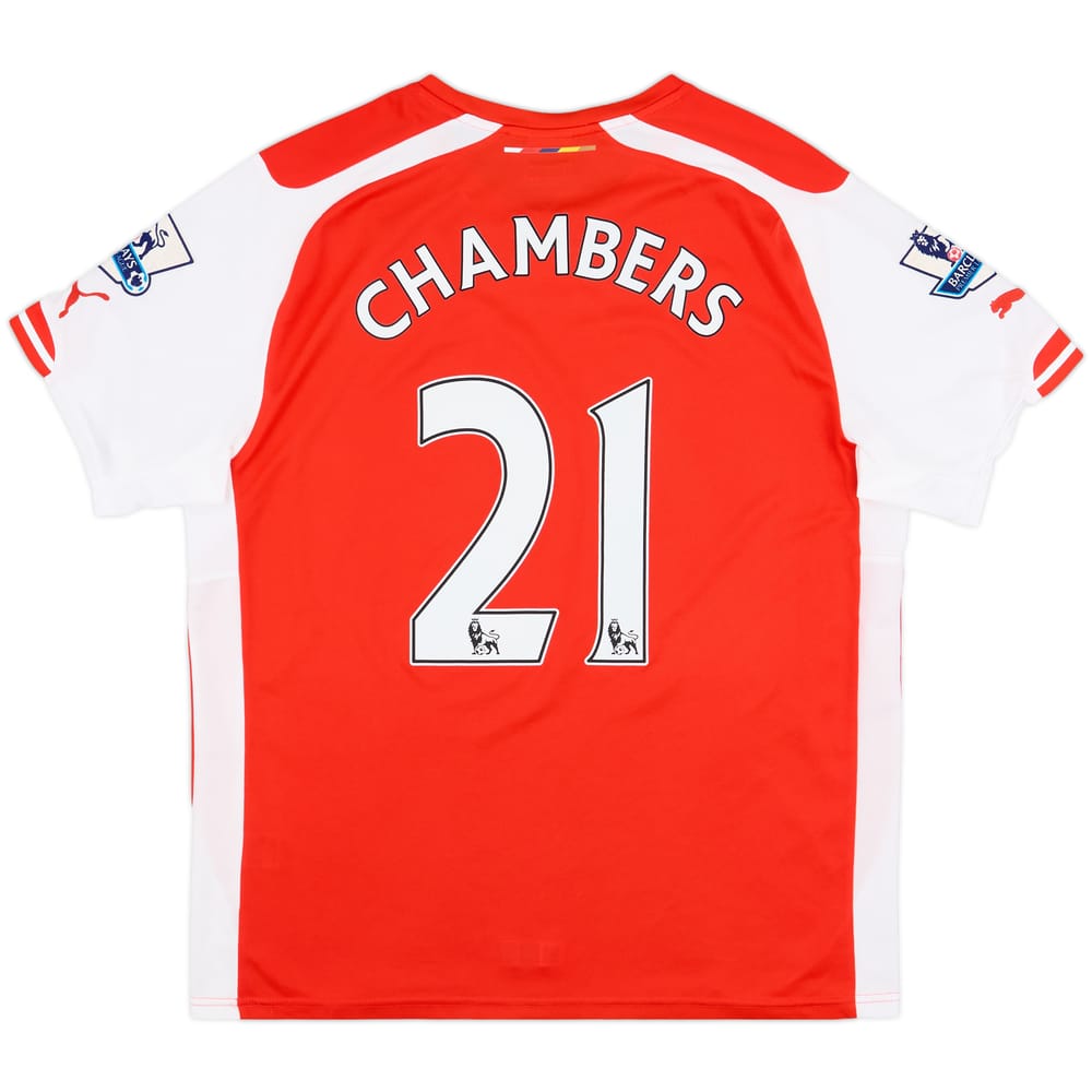 2014-15 Arsenal Home Shirt Chambers #21 - 7/10 - (L)