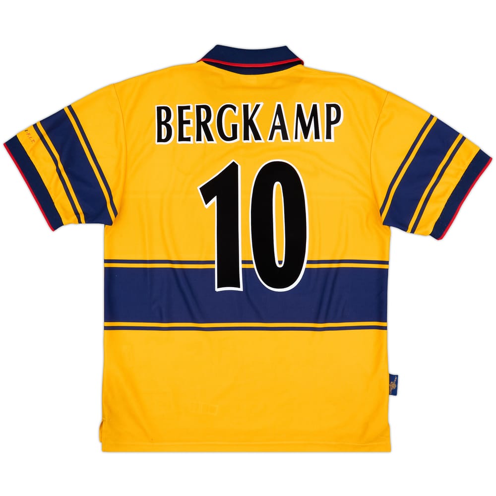 1997-99 Arsenal Away Shirt Bergkamp #10 - 8/10 - (L)