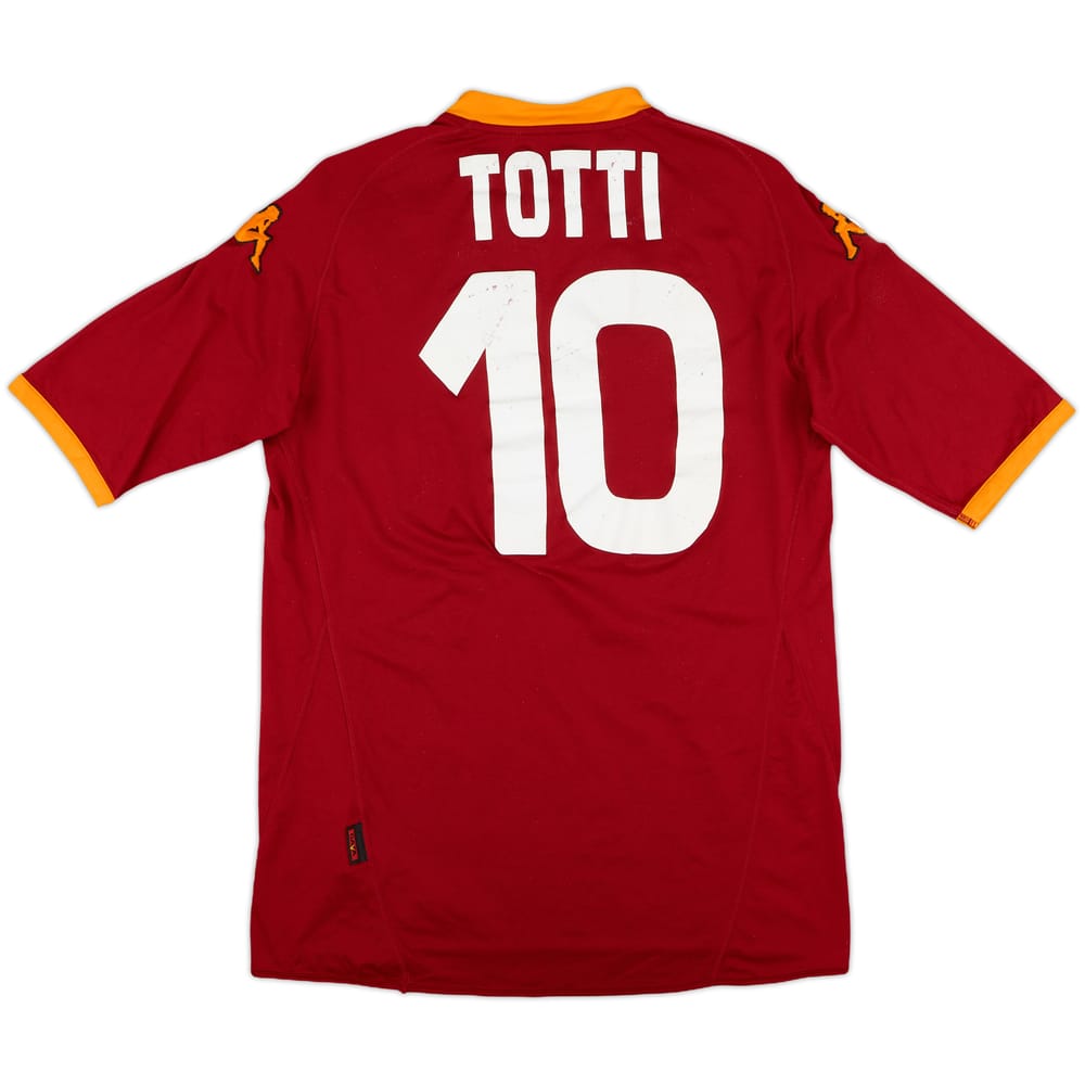 2007-08 Roma Home Shirt Totti #10 - 6/10 - (XL)