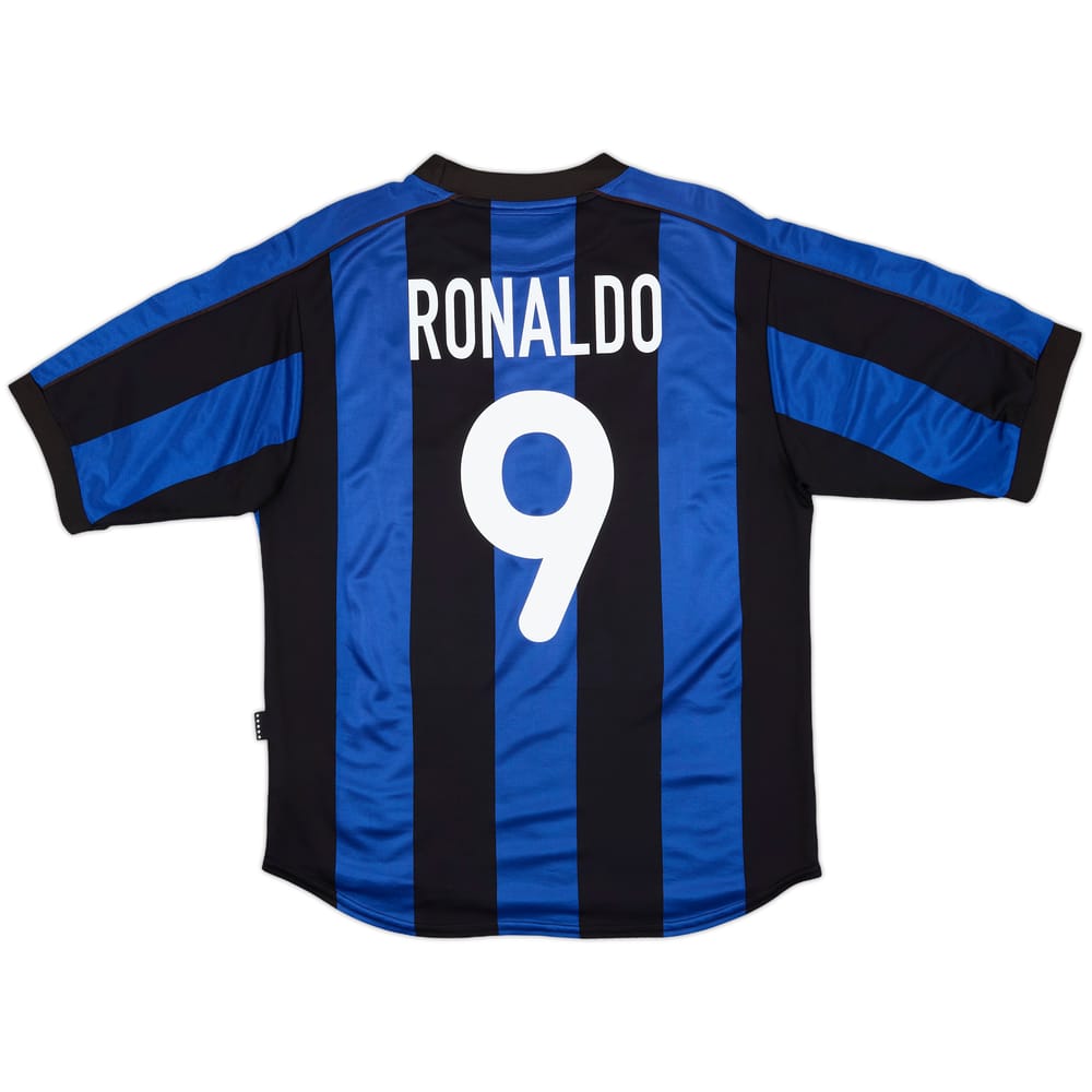 2000-01 Inter Milan Home Shirt Ronaldo #9 - 8/10 - (M)