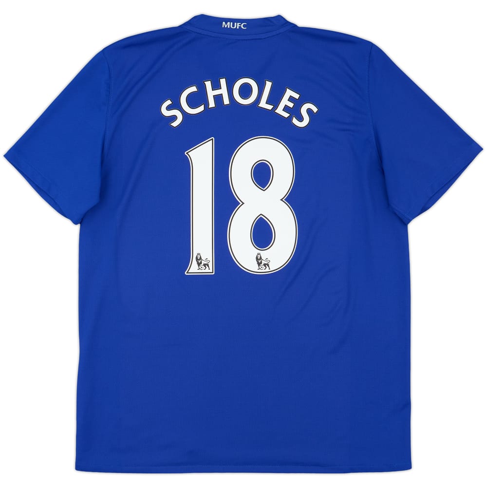 2008-09 Manchester United Third Shirt Scholes #18 - 8/10 - (L)