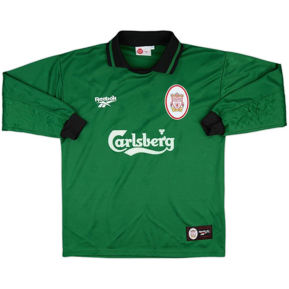 1996-97 Liverpool GK Shirt - 8/10 - (M)