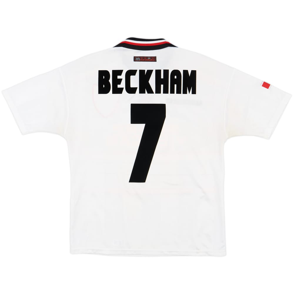 1997-99 Manchester United Away Shirt Beckham #7 - 10/10 - (Y)