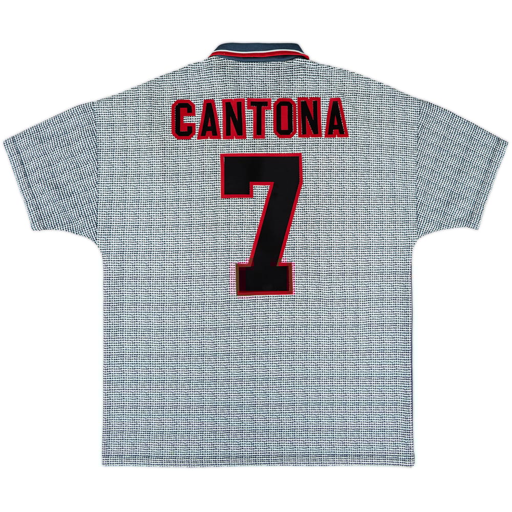 1995-96 Manchester United Away Shirt Cantona #7 - 8/10 - (L)