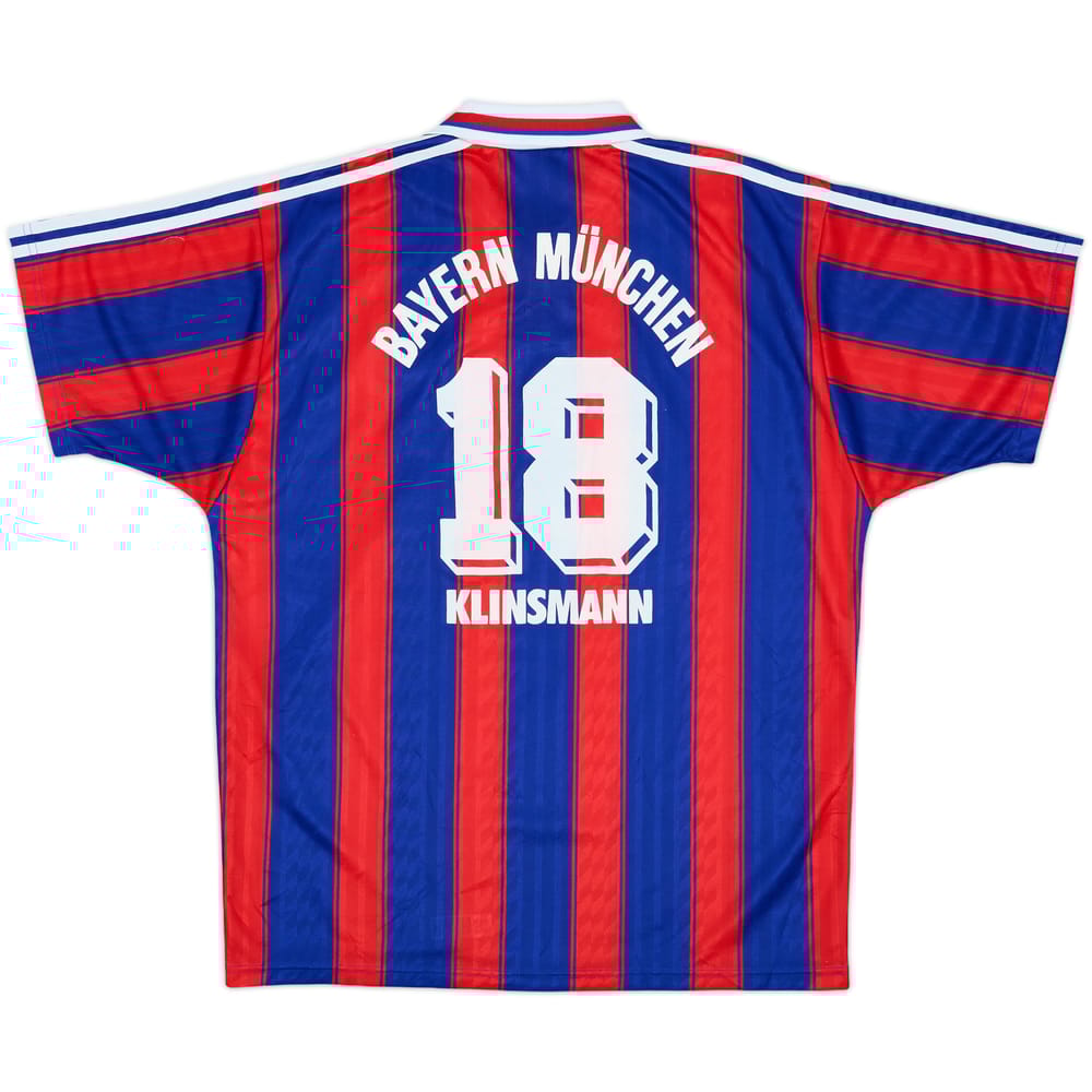 1995-97 Bayern Munich Home Shirt Klinsmann #18 - 9/10 - (L)