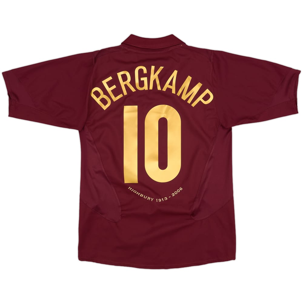 2005-06 Arsenal Home Shirt Bergkamp #10 - 5/10 - (M)