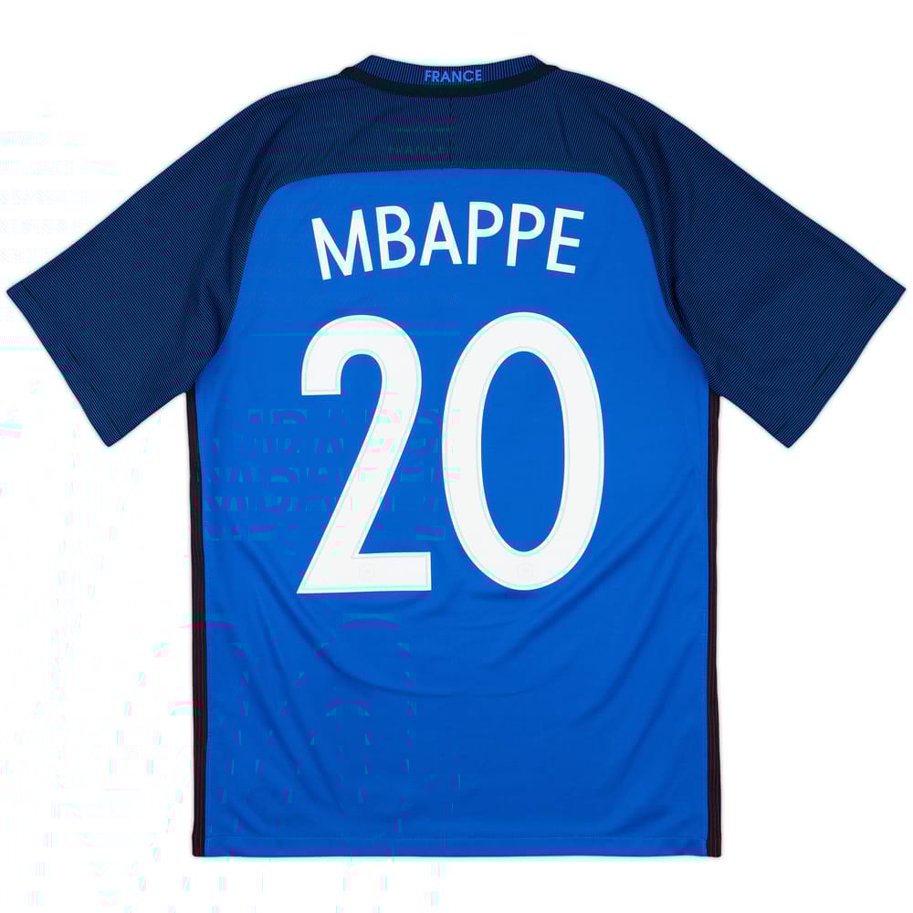 2016-17 France Home Shirt Mbappe #20 - 9/10 - (S)