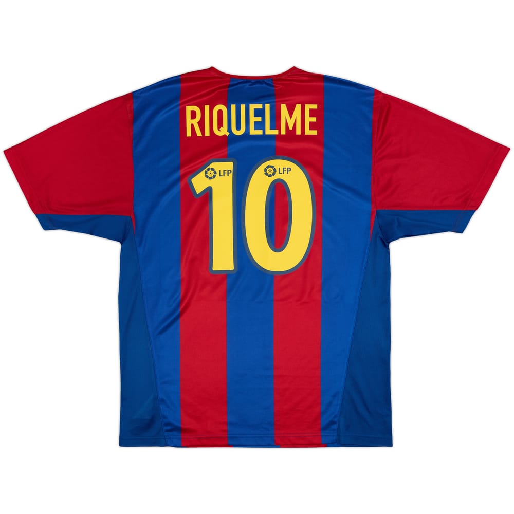 2002-03 Barcelona Basic Home Shirt Riquelme #10 - 6/10 - (XL)
