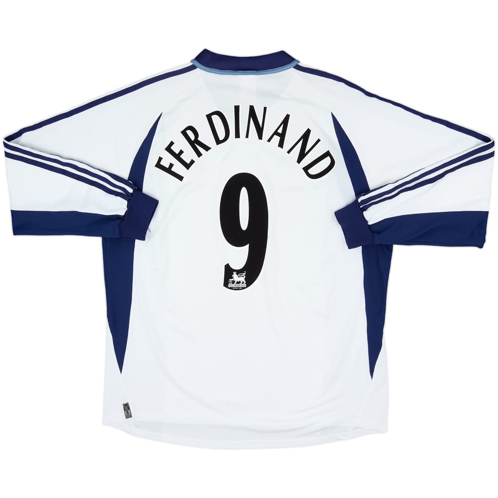 2001-02 Tottenham Home L/S Shirt Ferdinand #9 - 7/10 - (XXL)