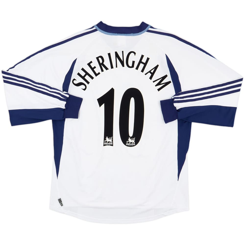2001-02 Tottenham Home L/S Shirt Sheringham #10 - 5/10 - (XL)