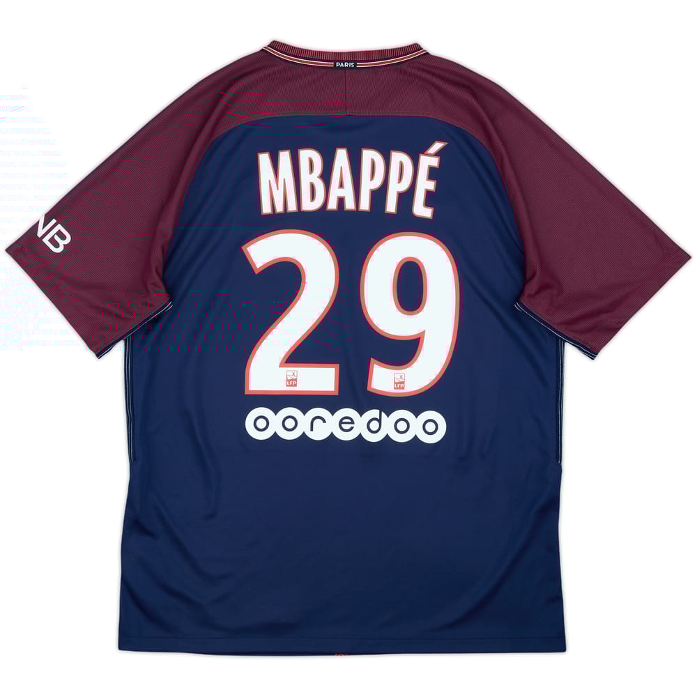 2017-18 Paris Saint-Germain Home Shirt Mbappe #29 - 10/10 - (L)