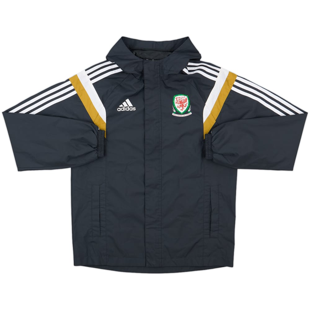 2014-15 Wales adidas Hooded Rain Jacket - 9/10 - (S)