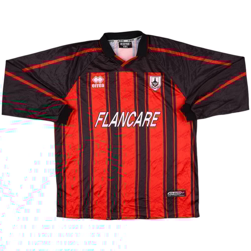 2001-02 Longford Town Home L/S Shirt - 9/10 - (XXL)