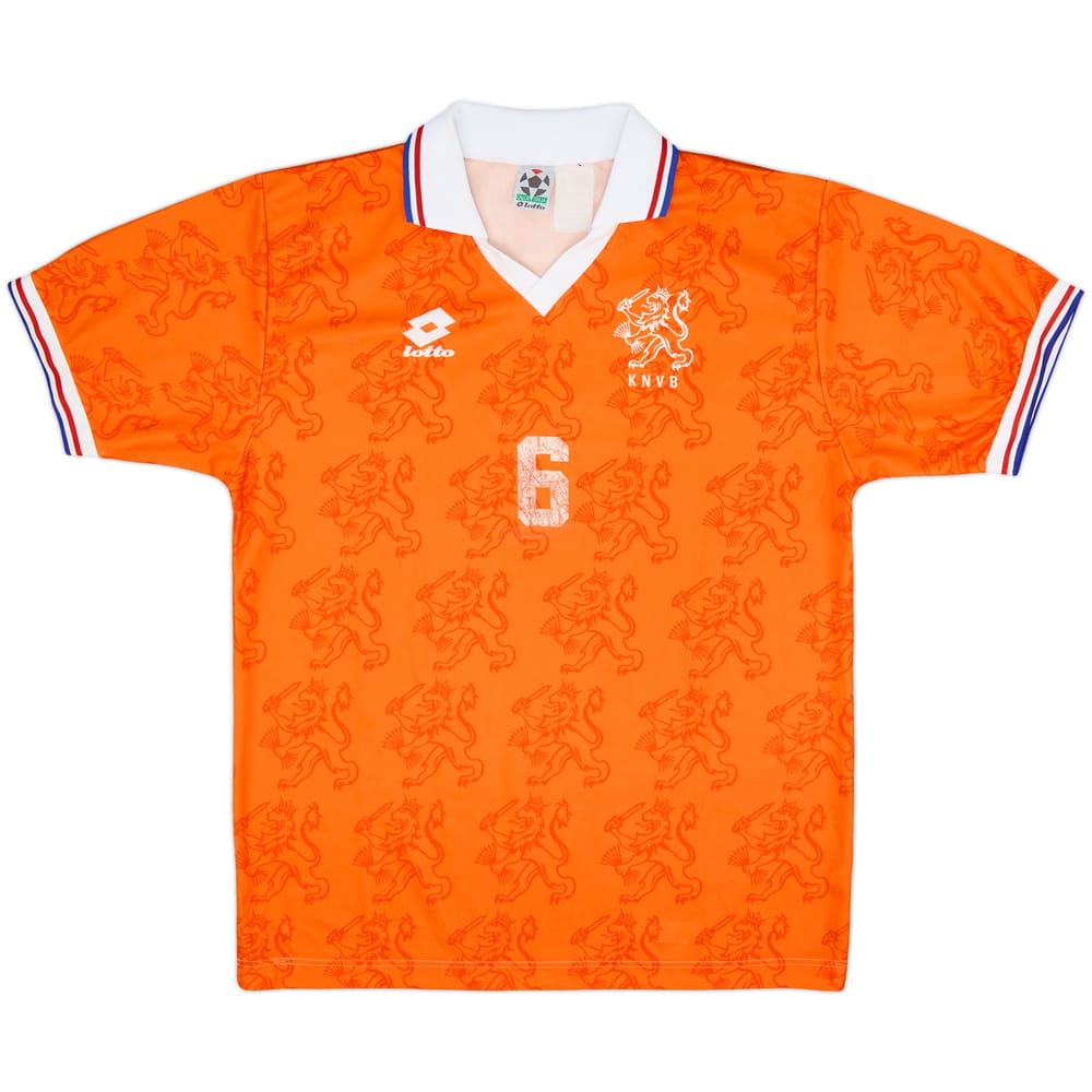 1992-94 Netherlands Home Shirt #6 - 5/10 - (L)
