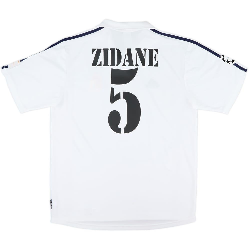 2001 Real Madrid Home Shirt Zidane #5 - 8/10 - (M)