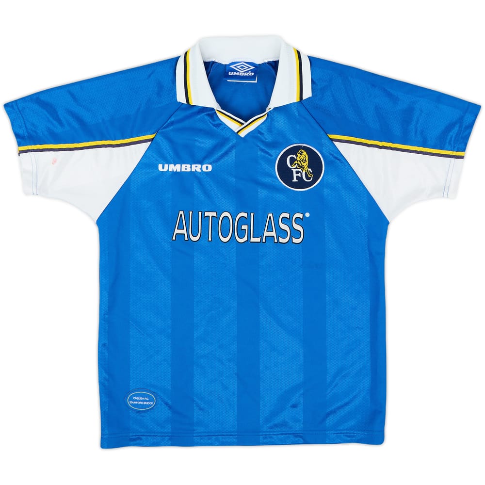 1997-99 Chelsea Home Shirt - 9/10 - (L.Boys)